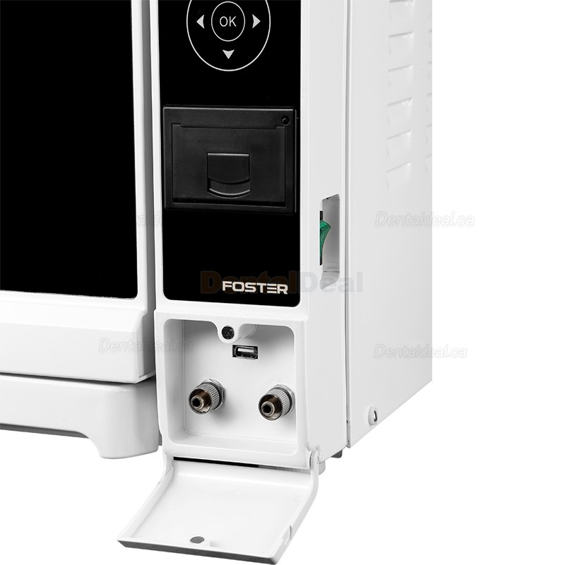 Fomos Foster 8/12L Table Top Small Autoclave Steam Sterilizer Class B with Printer